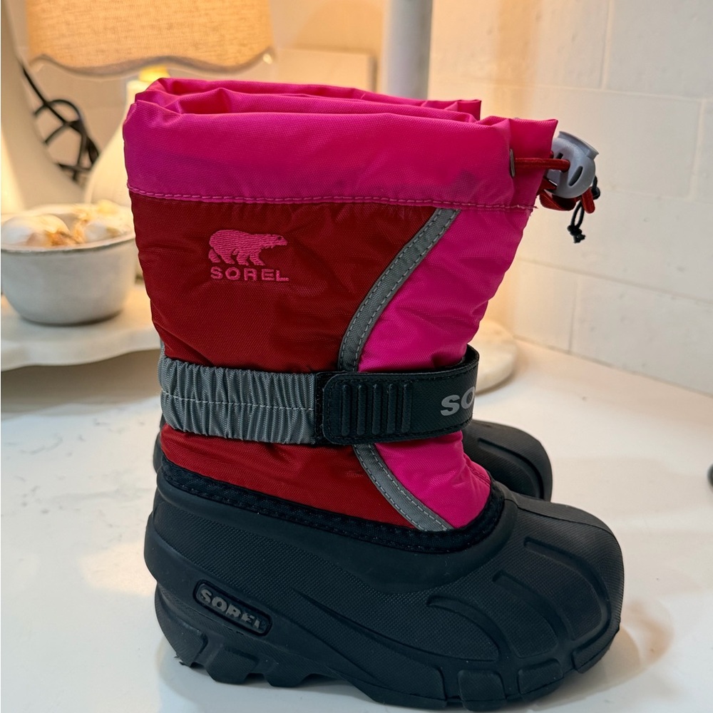 Sorel Vibrant Pink and Red Boots